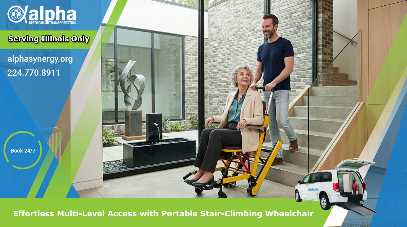 Effortless Multi-Level Access with Portable Stair-Climbing Wheelchair