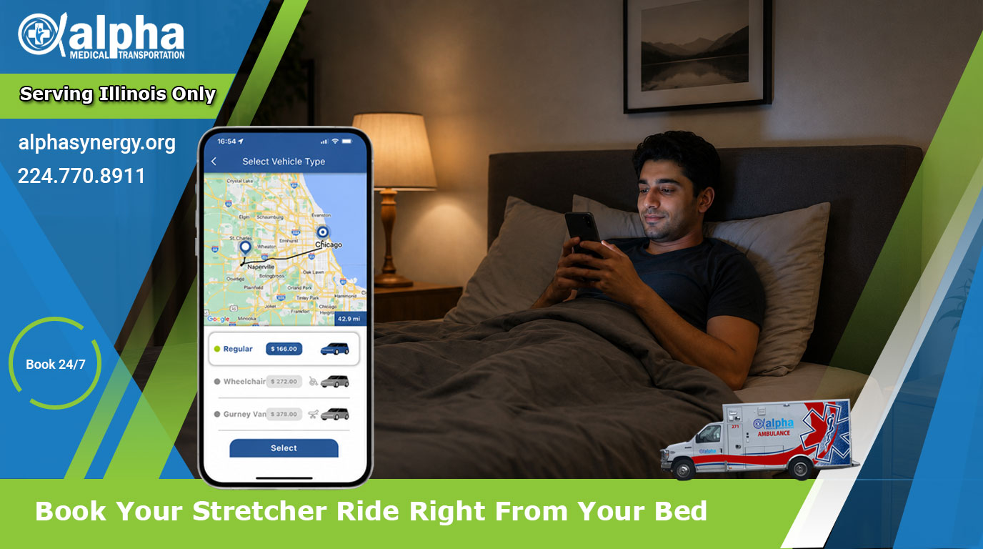Book Your Stretcher Ride Right From Your Bed