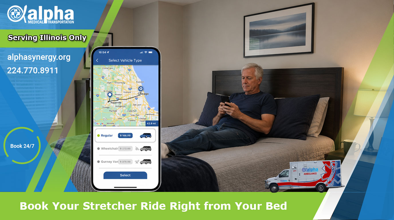 Book Your Stretcher Ride Right from Your Bed