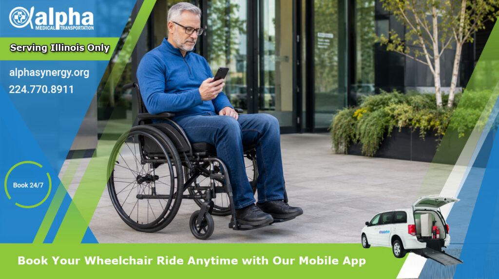 Book Your Wheelchair Ride Anytime with Our Mobile App