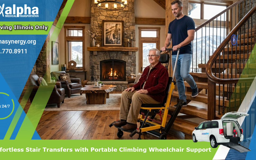 Effortless Stair Transfers with Portable Climbing Wheelchair Support