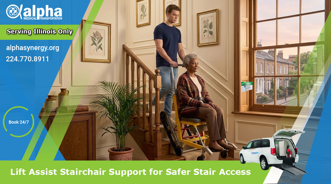 Lift Assist Stairchair Support for Safer Stair Access