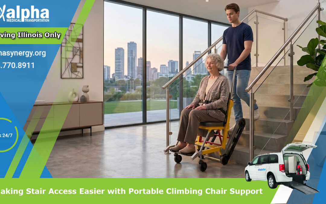 Making Stair Access Easier with Portable Climbing Chair Support
