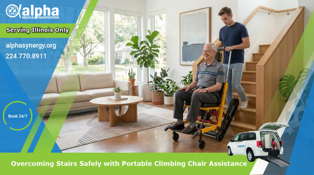 Overcoming Stairs Safely with Portable Climbing Chair Assistance