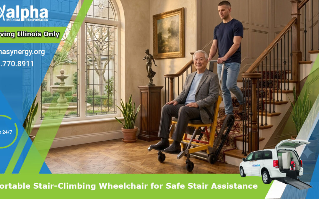 Portable Stair-Climbing Wheelchair for Safe Stair Assistance