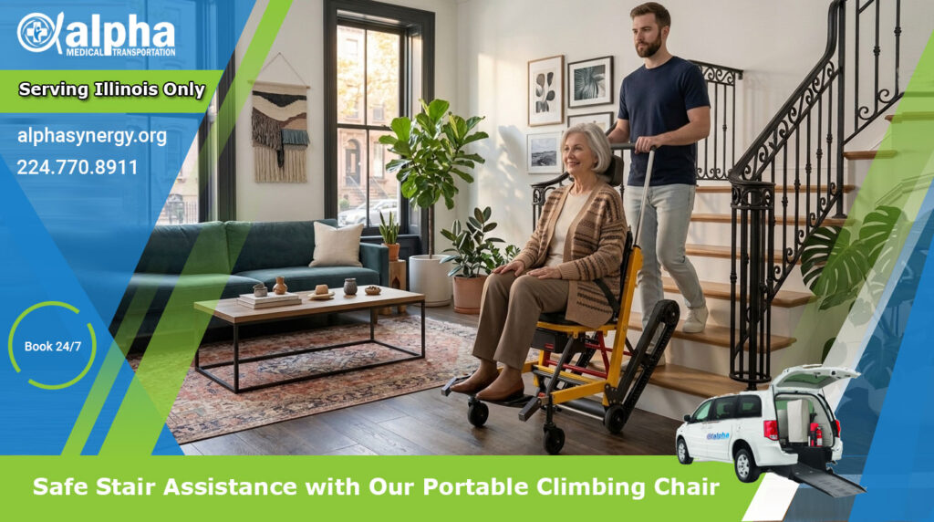 Safe Stair Assistance with Our Portable Climbing Chair