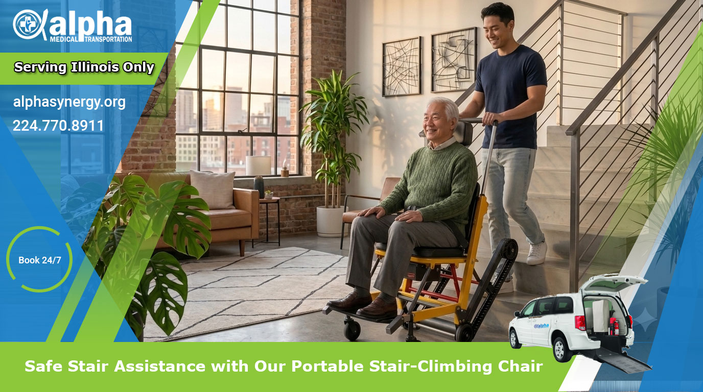 Safe Stair Assistance with Our Portable Stair-Climbing Chair