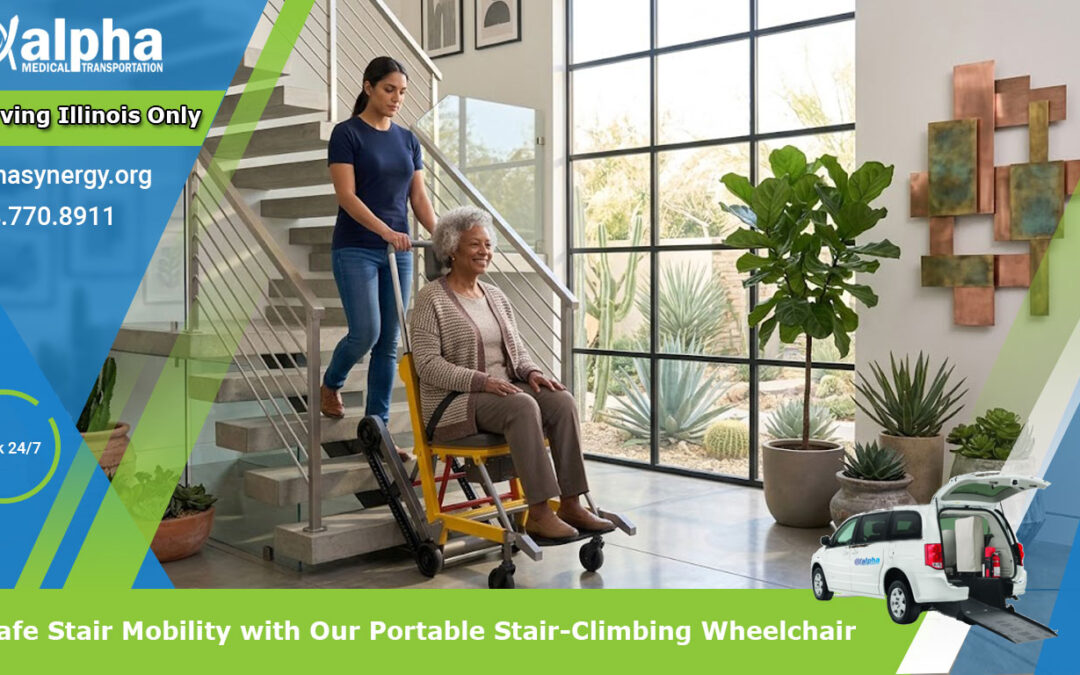 Safe Stair Mobility with Our Portable Stair-Climbing Wheelchair