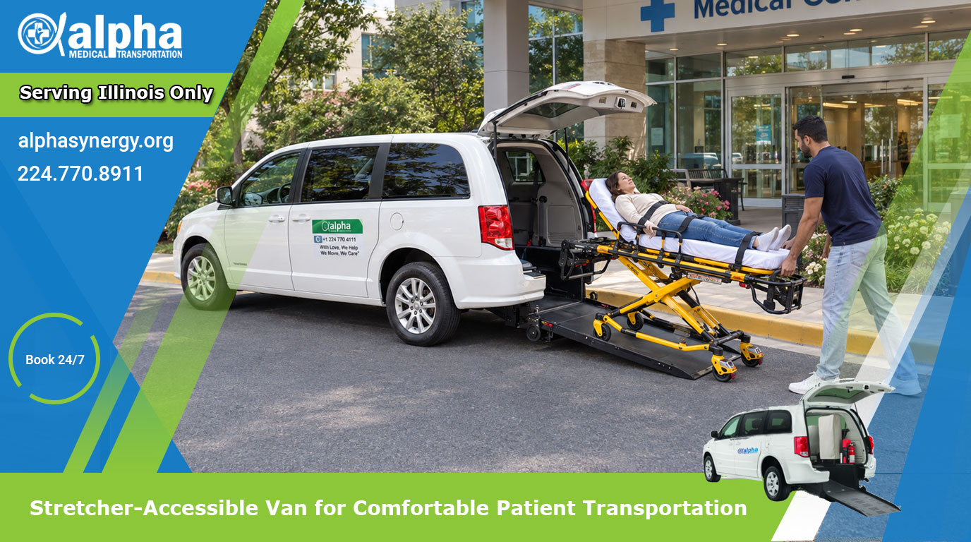 Stretcher-Accessible Van for Comfortable Patient Transportation