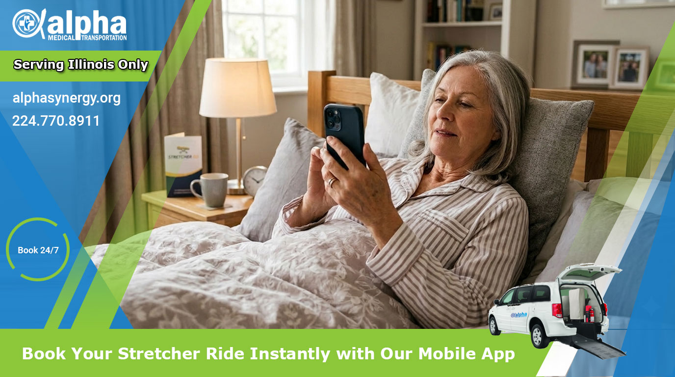 Book Your Stretcher Ride Instantly with Our Mobile App