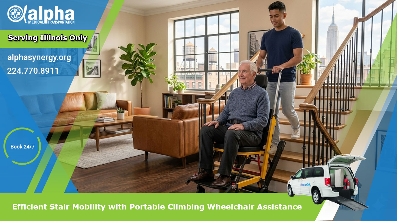 Efficient Stair Mobility with Portable Climbing Wheelchair Assistance