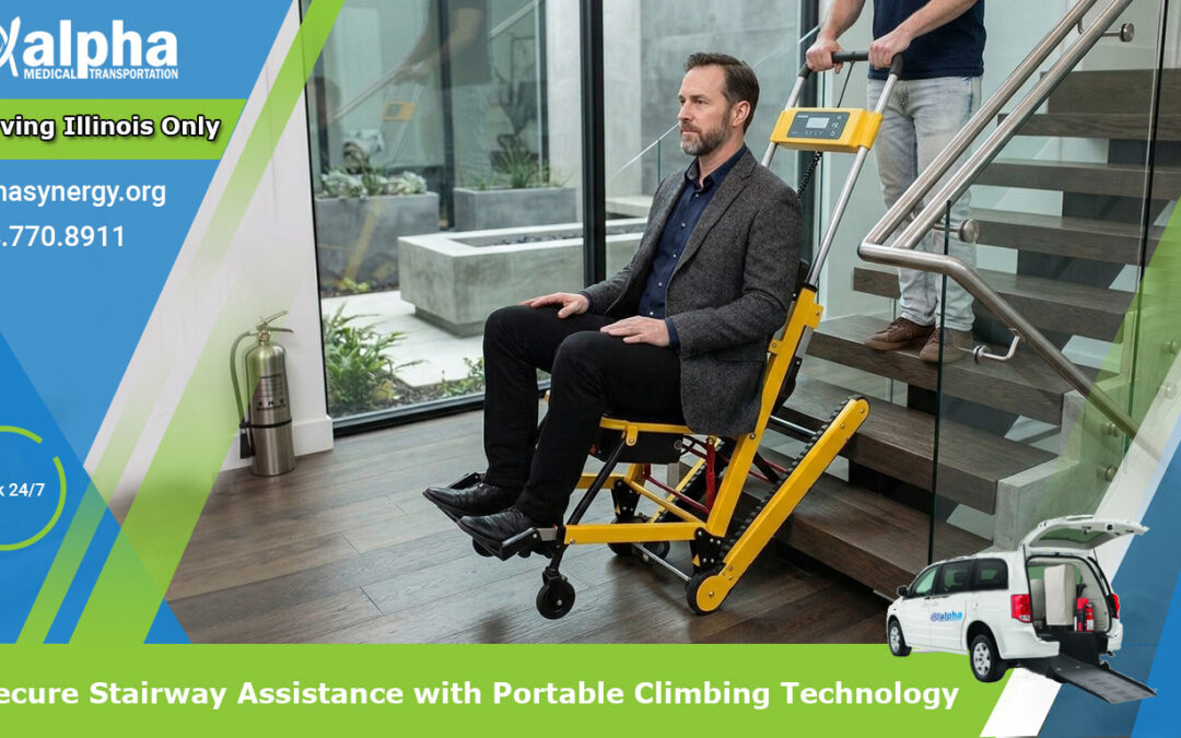 Secure Stairway Assistance with Portable Climbing Technology